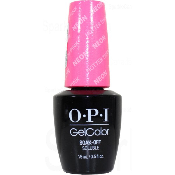 OPI Gelcolor Gel Nail Polish, HOTTER THAN YOU PINK , 15mL