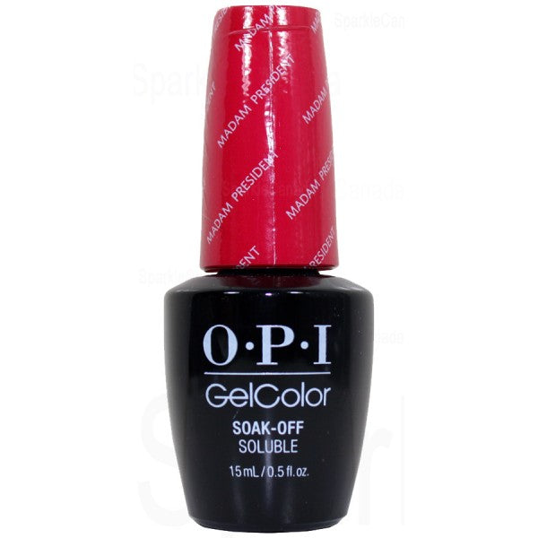 OPI Gelcolor Gel Nail Polish, MADAM PRESIDENT , 15mL