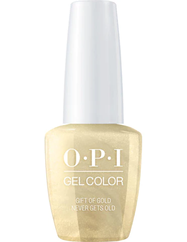 OPI Gelcolor Gel Nail Polish, GIFT OF GOLD NEVER GETS OLD , 15mL