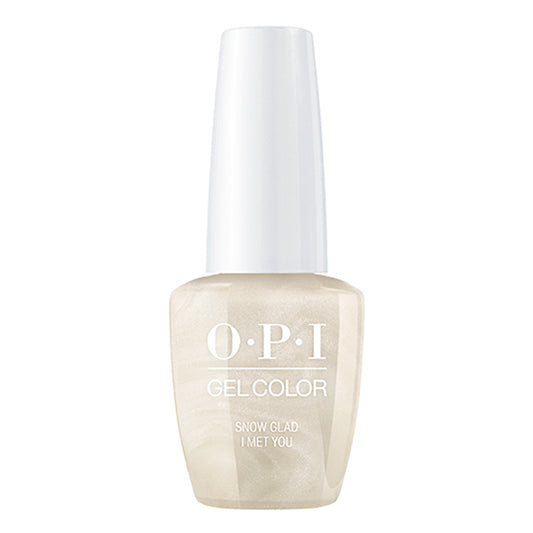 OPI Gelcolor Gel Nail Polish, SNOW GLAD I MET YOU, 15mL