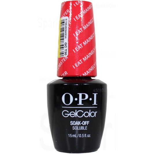OPI Gelcolor Gel Nail Polish, I EAT MAINELY LOBSTER , 15mL