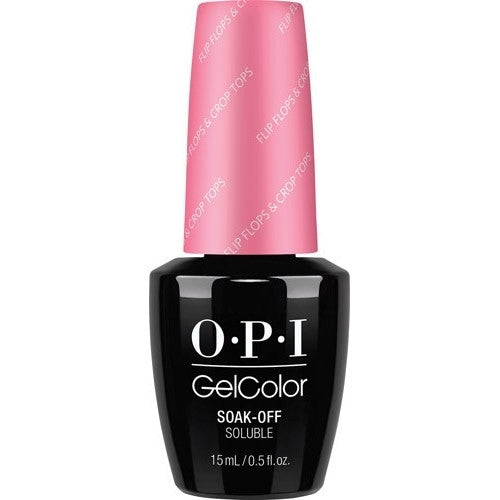 OPI Gelcolor Gel Nail Polish, FLIP FLOPS & CROP TOPS, 15mL